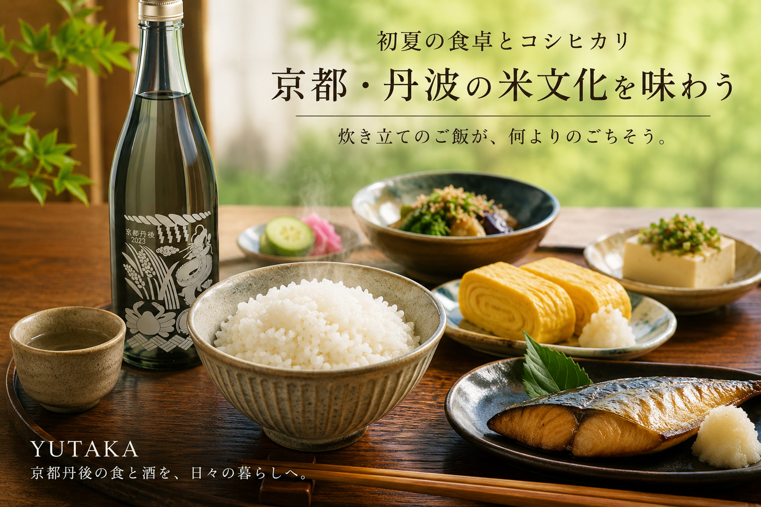初夏の食卓とコシヒカリ  京都・丹波の米文化を味わう 🍚