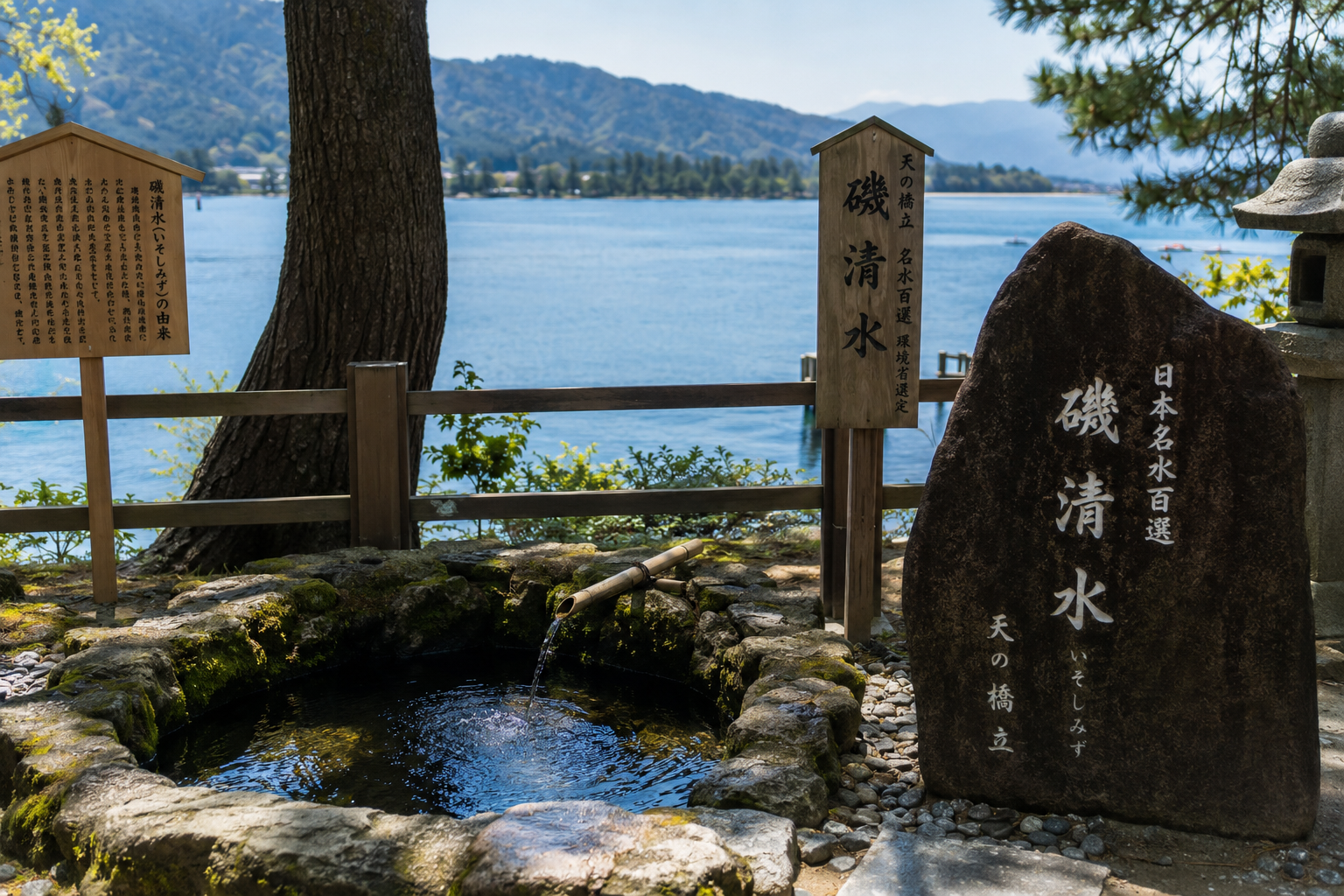 💧 天橋立の名水「磯清水」  🌲 海の中から湧く不思議な真水